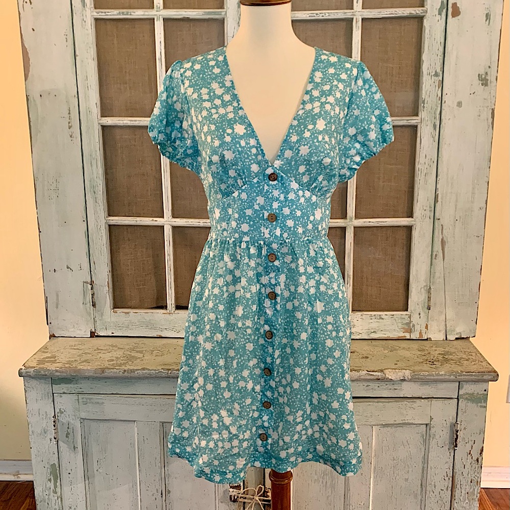 Aqua Blue Summer Dress